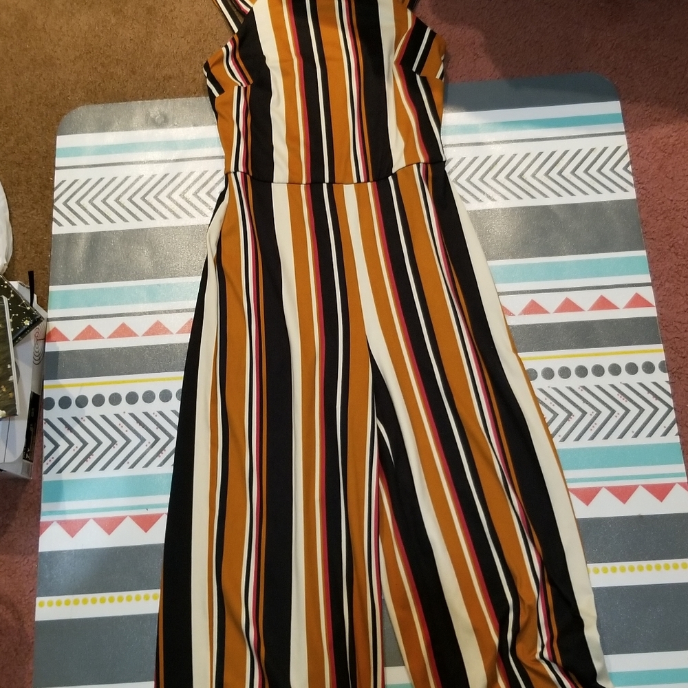 A striped romper